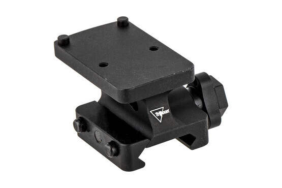 Trijicon RMR quick release full cowitness mount places RMR and SROs at absolute cowitness with traditional AR sights.